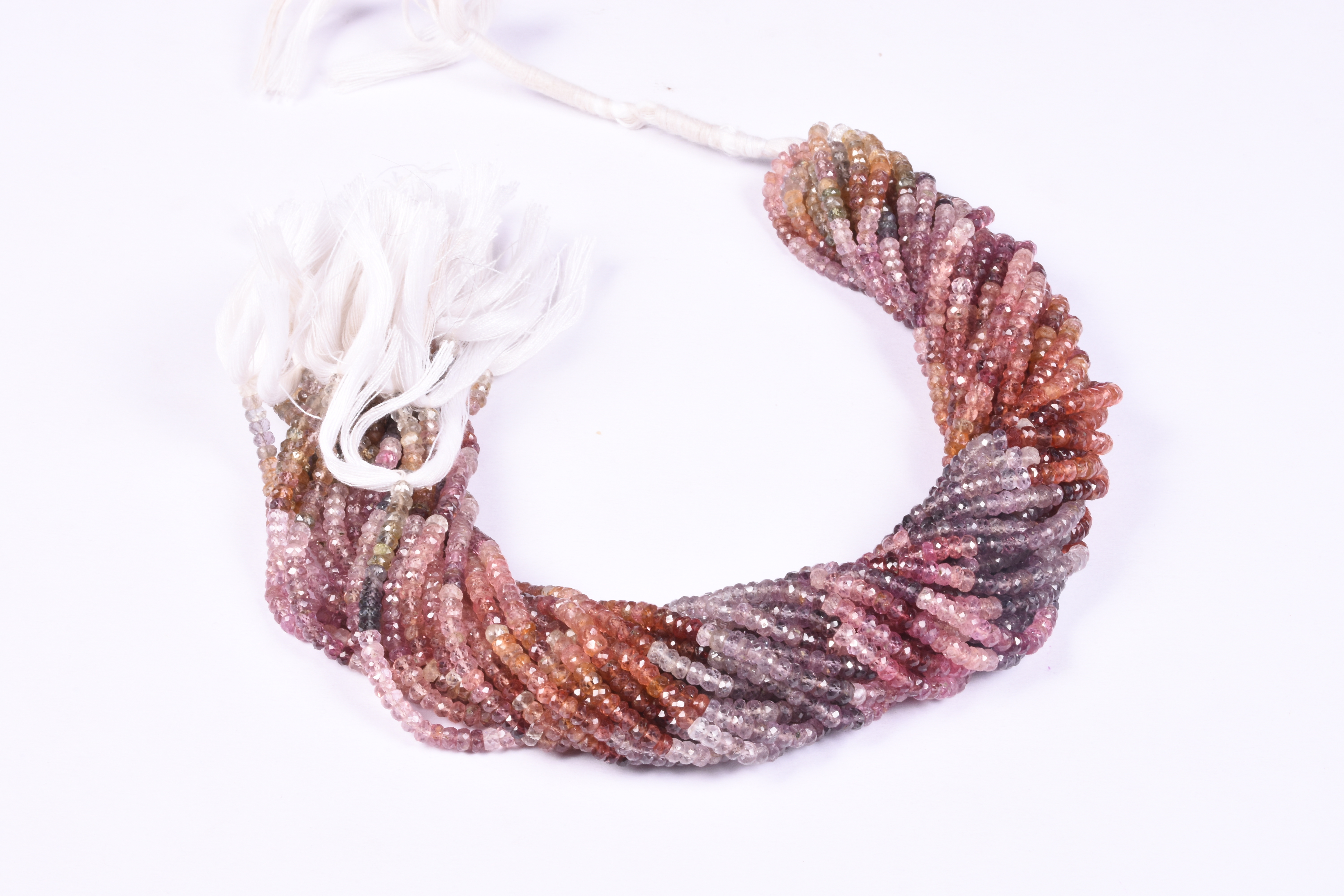 Multi Spinel Roundel Beads