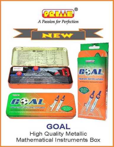 GOAL, High Quality Metallic Mathematical Instruments Box