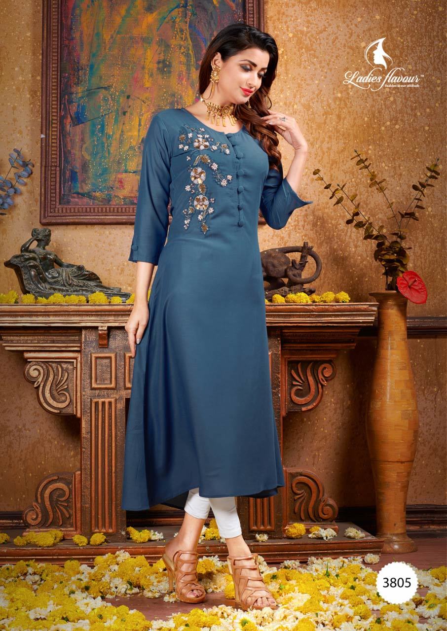 Multi Color Hand Work Kurti