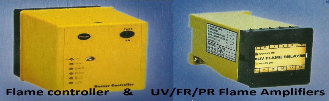Flame Amplifier And Controller - Abs Plastic Body, 240v Ac , 5a Relay Contacts, 2-second Delay, Yellow Color, 1 Year Warranty