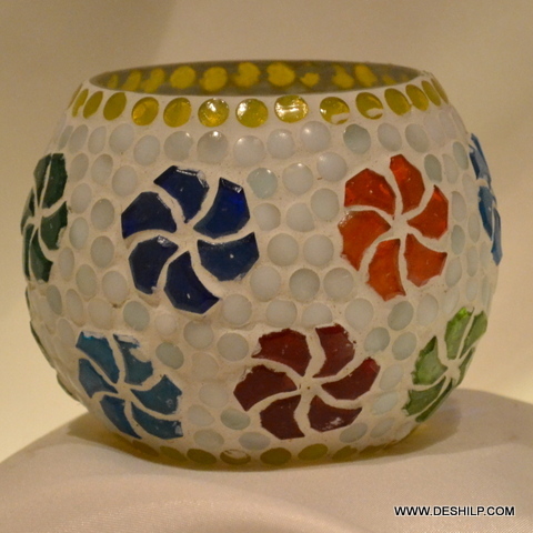 Lumicraft Handcrafted Tea Light Stand - Material: Glass