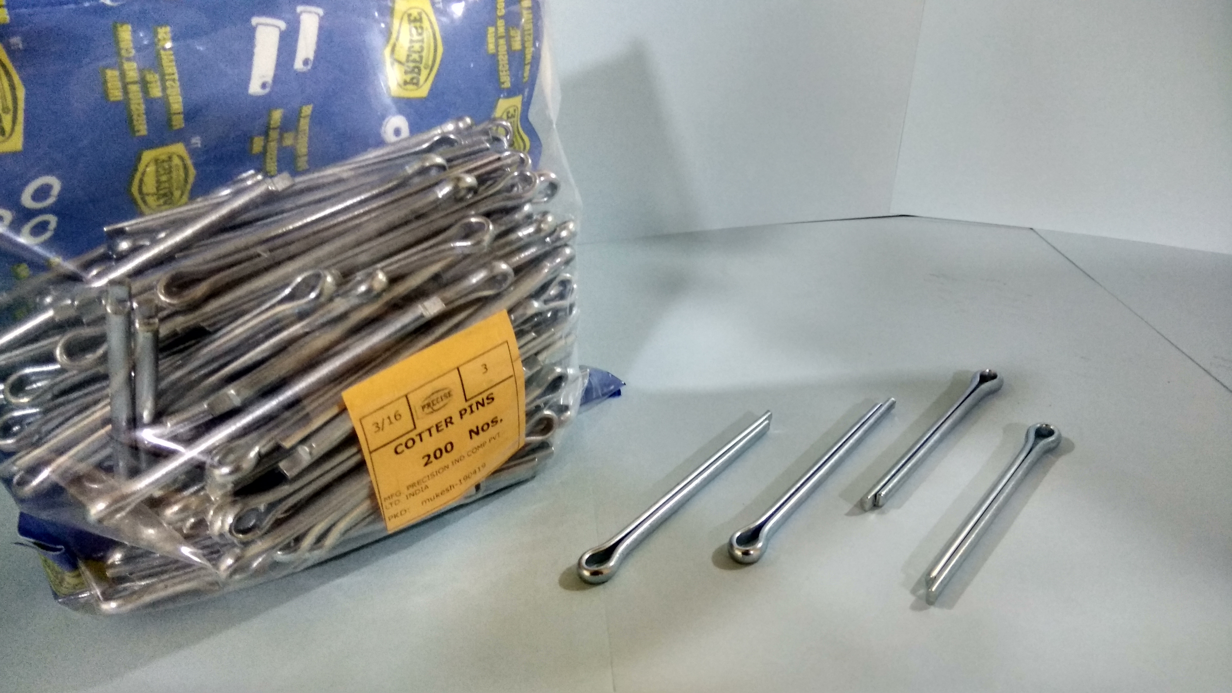 3/16 X 3 Precise Cotter Pin - Color: Sliver