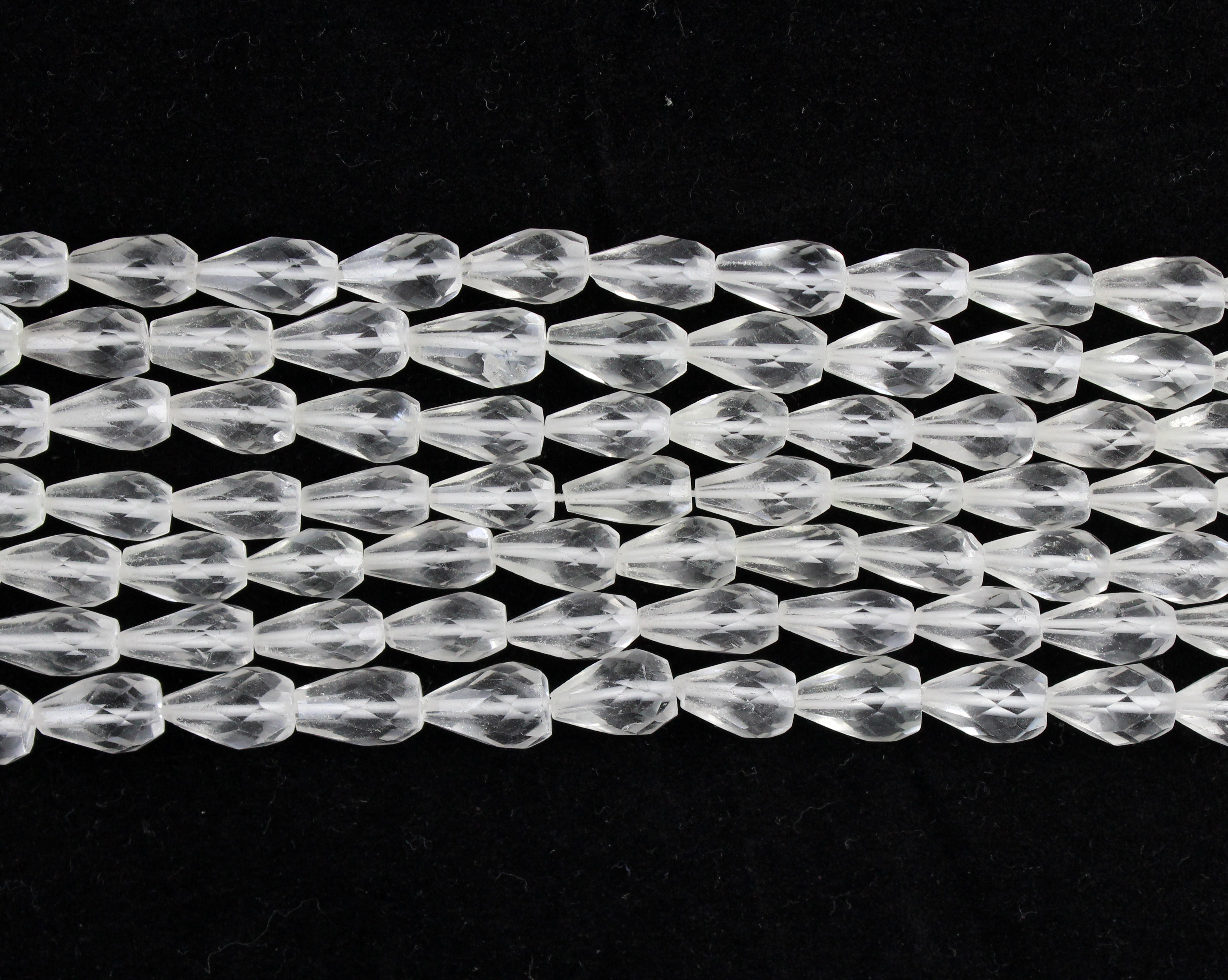 Crystal Quartz Drops Beads