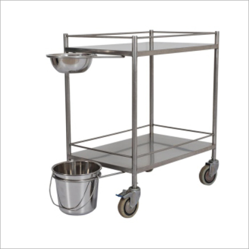 एसएस ड्रेसिंग ट्रॉली