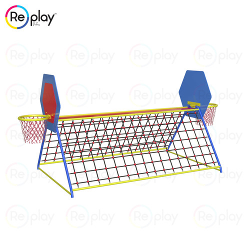 Outdoor Climber - Steel and Rope, 10 X 6 X 6 FT Dimensions, Supports 6 Children