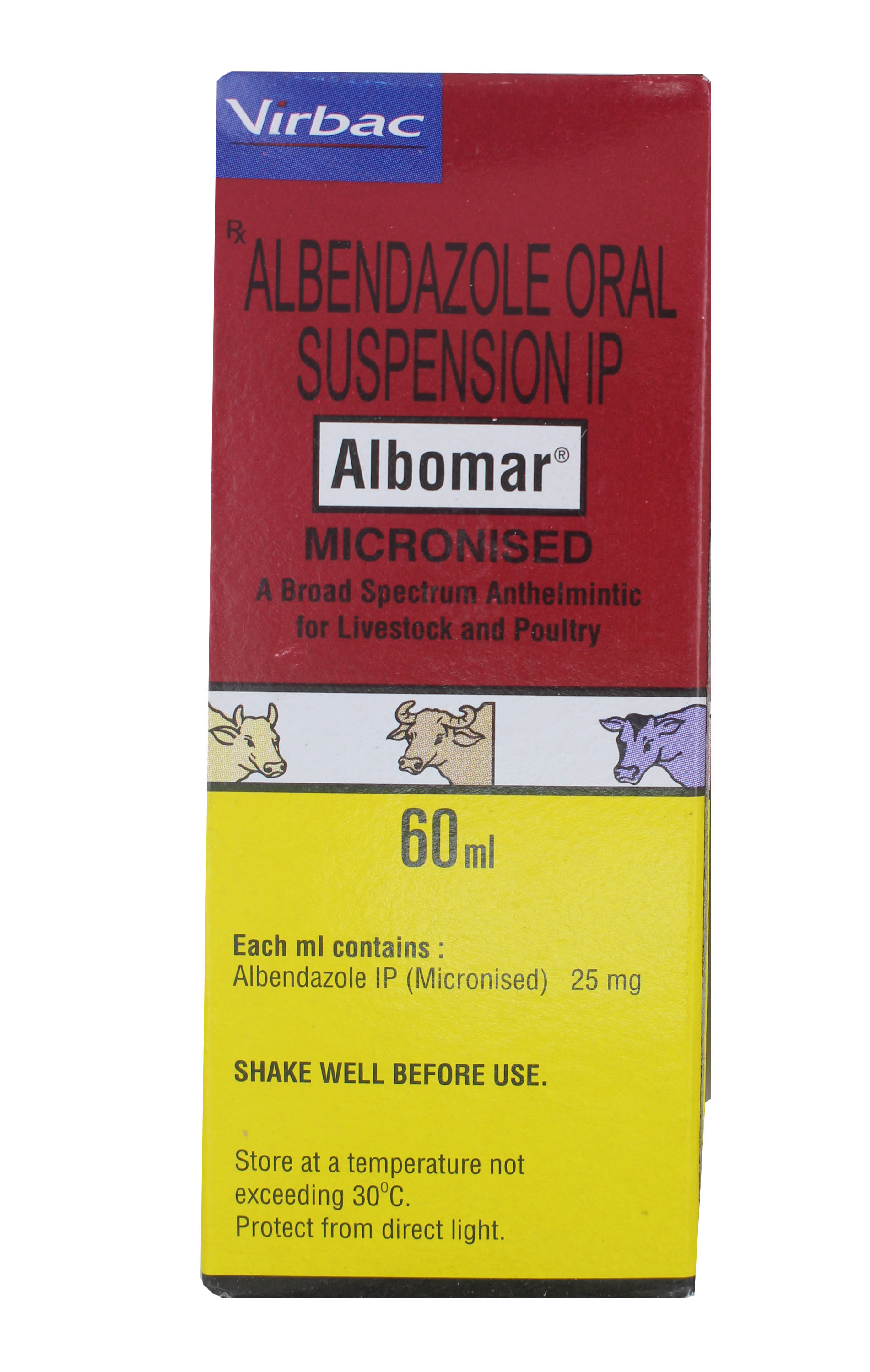 Albomar 60 Ml-albendazole 25mg Ingredients: Chemicals