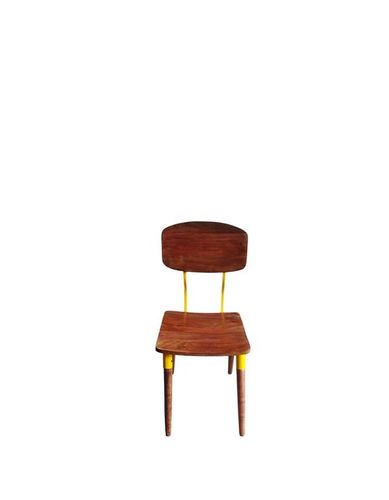 Iron Wooden Dining Chair - Solid Wood and Iron Frame, 45x45x86 cm | Durable, Rust Proof, Lightweight, Modern Design, Easy to Clean