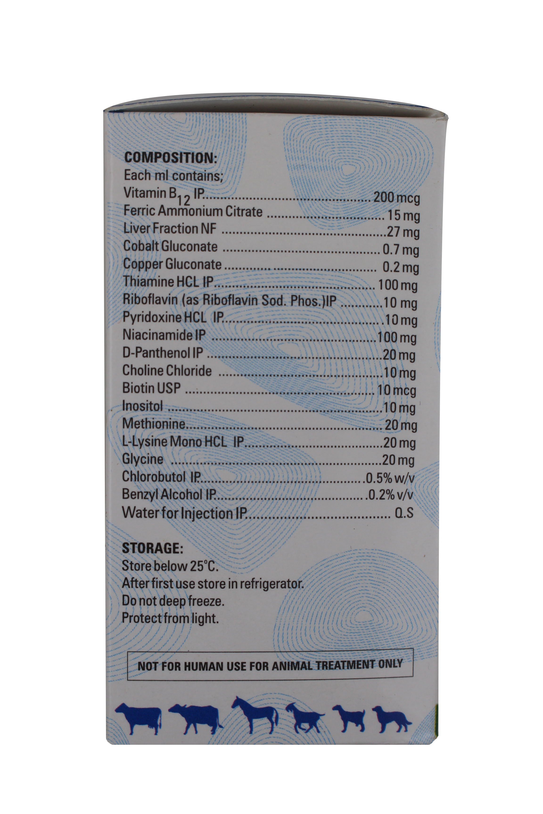 Alviplus 50 Ml Liver Injection-vitamin B12 Plus Ferric Ammonium Ci Ingredients: Chemicals