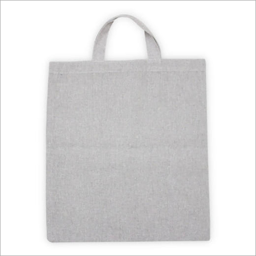 Grey Melange Cotton Bag - Cotton Fabric, All Sizes | Durable Handles, Comfortable for Carrying, Available in Various Colors and Prints