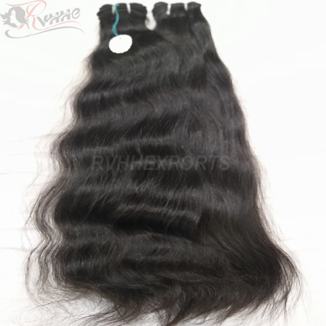 Natural Raw Indian Temple Hair Virgin Hair Extensions 100% Human Hair