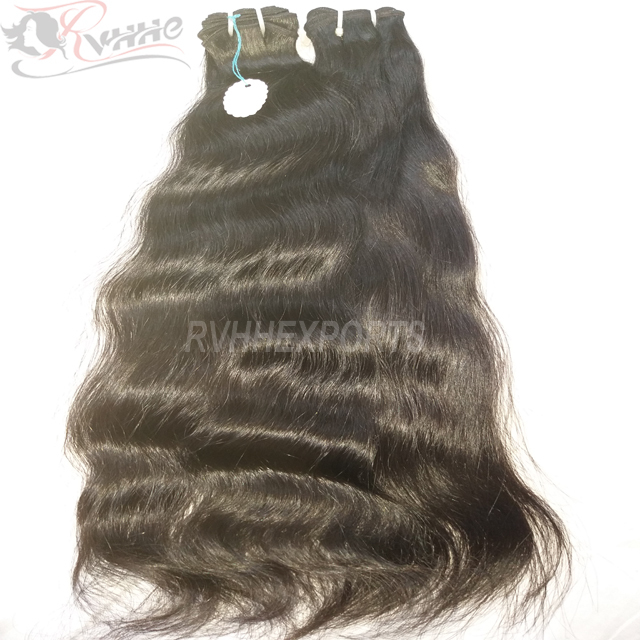 Natural Raw Indian Temple Hair Virgin Hair Extensions 100% Human Hair