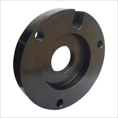 Bearing Cover - Steel, 100mm Diameter, Matte Black Finish | 10mm Thickness, 0.5kg Weight, 4 Mounting Holes, Ideal for Industrial Applications