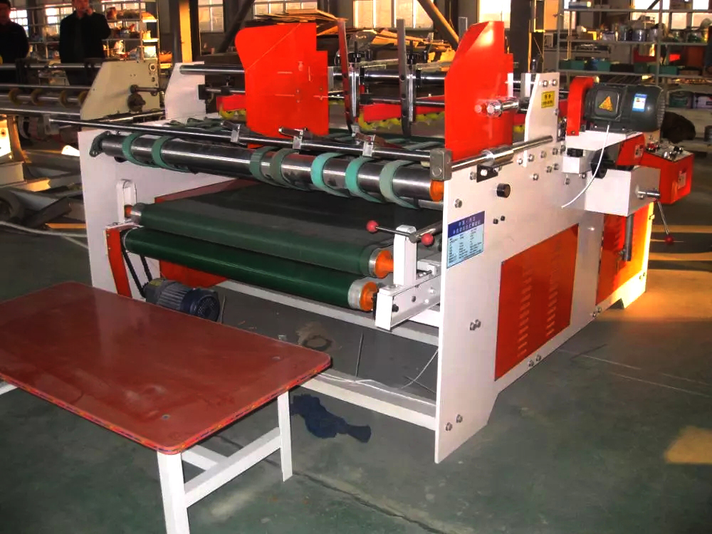 Semi Automatic Carton Box Pressure Folder Gluer Machine