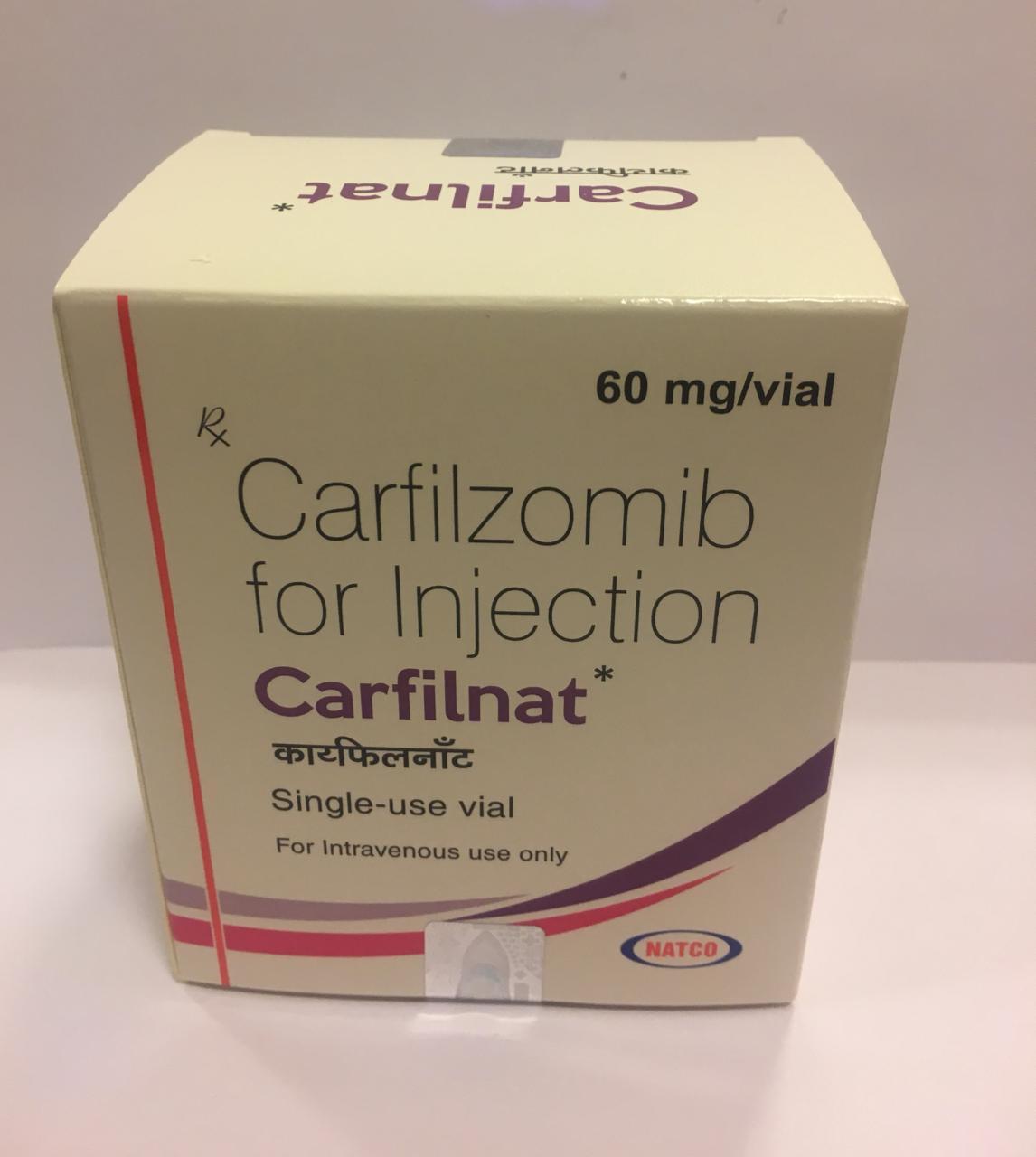 Carfilnat Injection - 60 Mg Carfilzomib | Anti-cancer Treatment, 1 Vial, Prescription Only, Liquid Form, Store At 2a C - 8a C