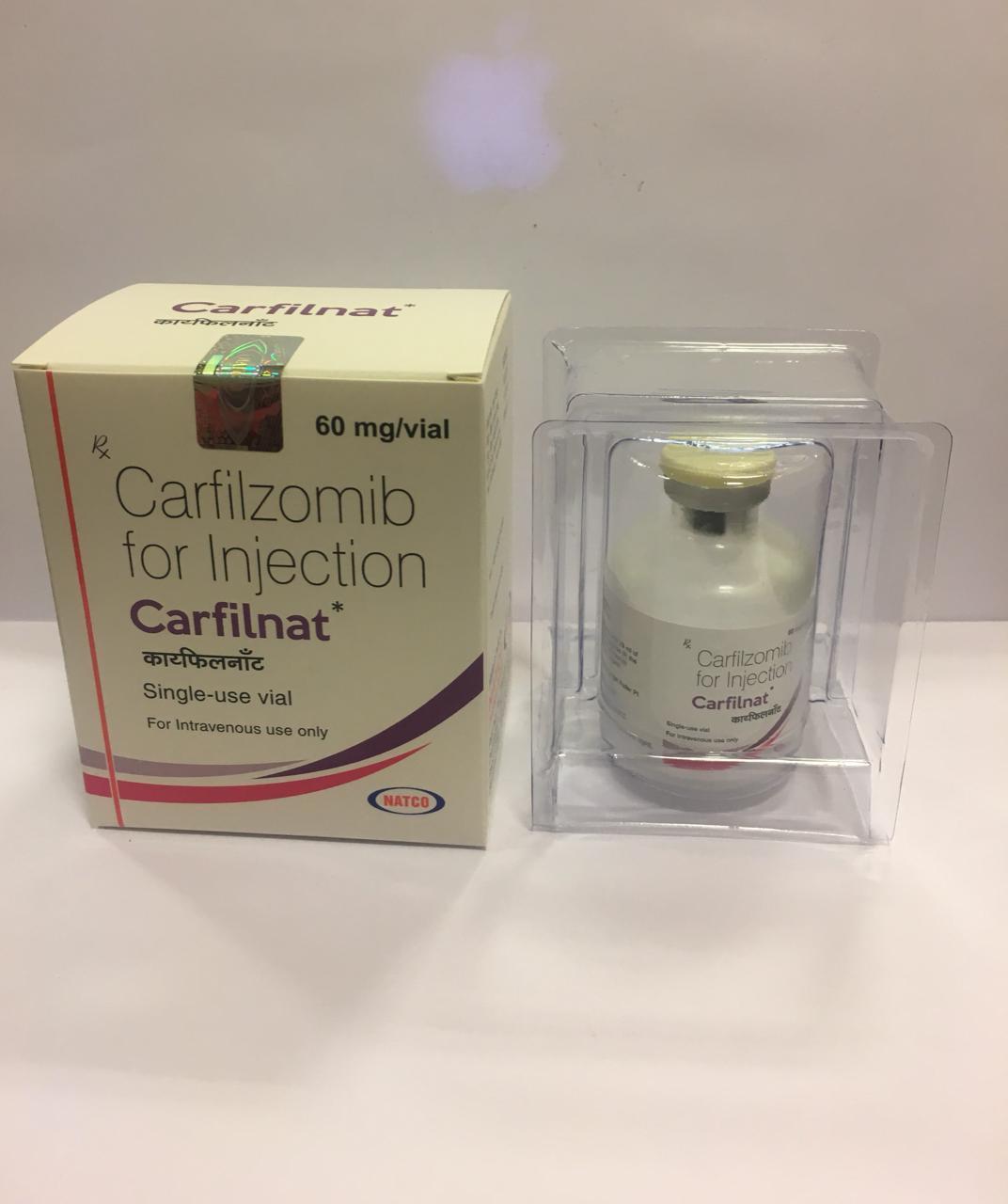 Carfilnat Injection - 60 Mg Carfilzomib | Anti-cancer Treatment, 1 Vial, Prescription Only, Liquid Form, Store At 2a C - 8a C