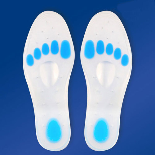 Insole Full Length - Skin-Like Medical Grade Silicone, S-XL | Anatomically Shaped, Joint and Spine Stress Reduction, Bacteria-Resistant