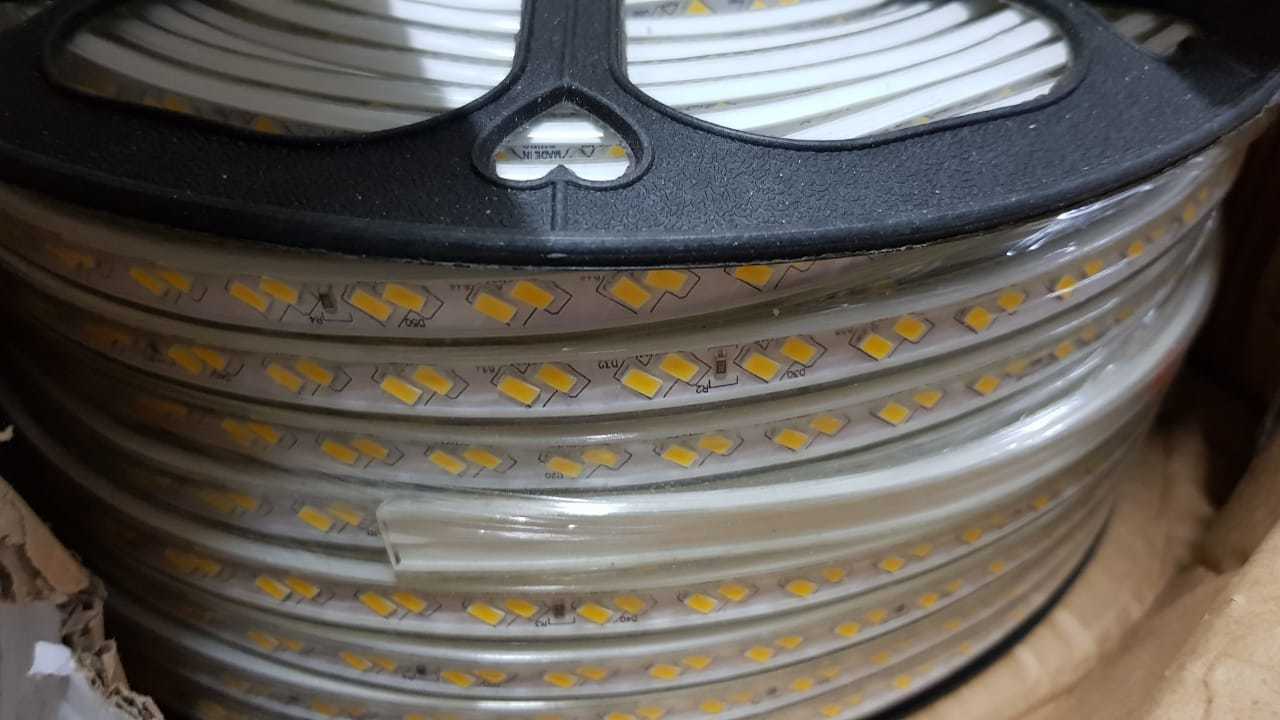 Smd Rope Light - 100 Mtr Role, 120 Led Double Line, 10mm Heavy Pcb | Full Brightness, Indoor & Outdoor Application, Available In Warm White, White, Blue