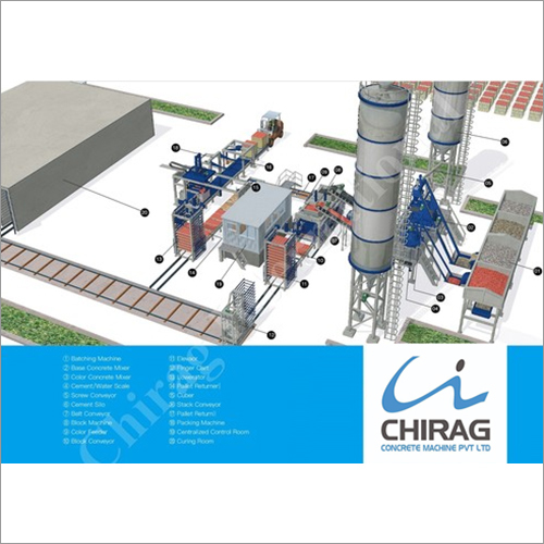 Blue Fully Automatic Multifunction Brick Machine