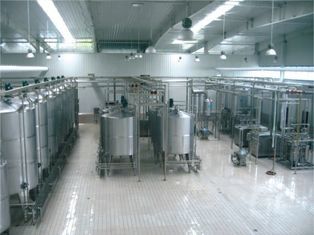 Automatic Sainless Steel Soft Drink Production Line For Yoghurt Milk 5000 L/h