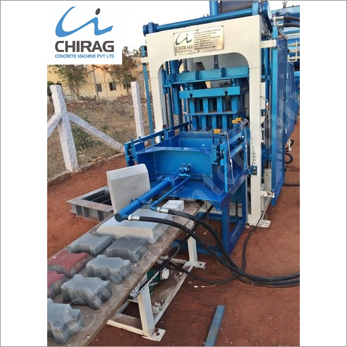 Chirag Next-Gen Concrete Paver Block Machine - Super-Strong Steel Structure, Blue Color, Hydraulic Pressure Operation | Automatic, Easy PLC Control System, 1-Year Warranty