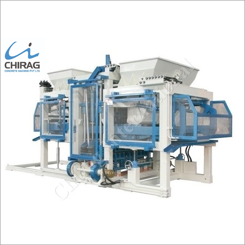 Chirag Advanced Popular Block Machines - Hydraulic Press Technology , Automatic Operation, 1-Year Warranty, Blue Color