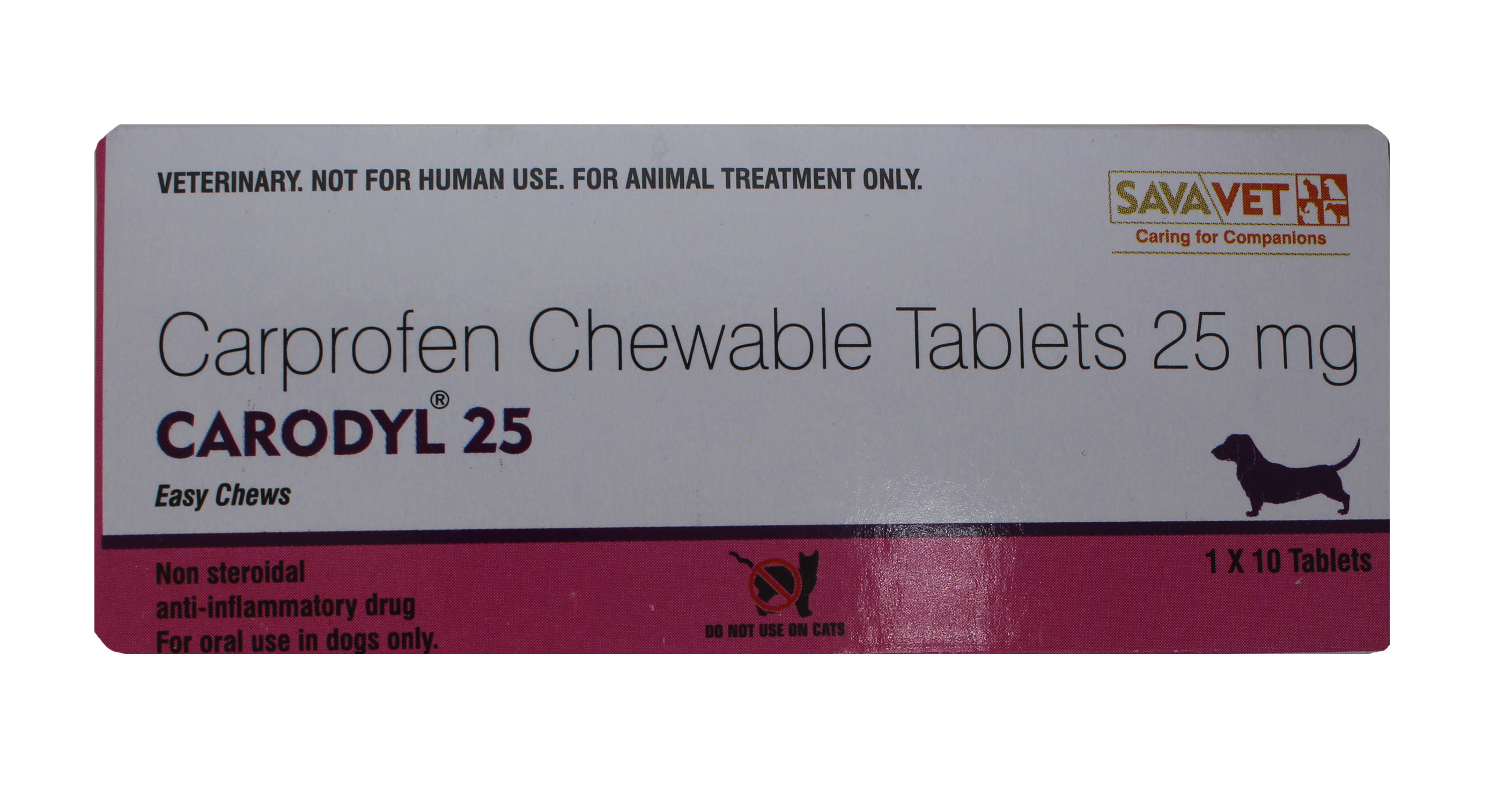 25 Mg Carprofen Savavet Carodyl Tablets Ingredients: Chemicals