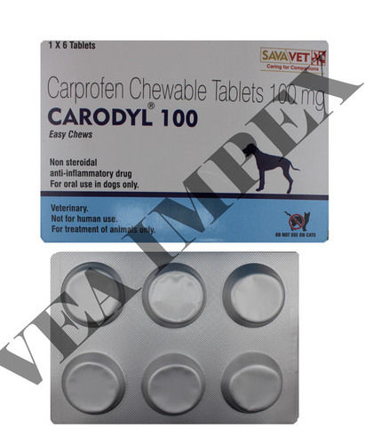 Carodyl 100mg (6 Tablets)-carprofen 100mg Ingredients: Chemicals