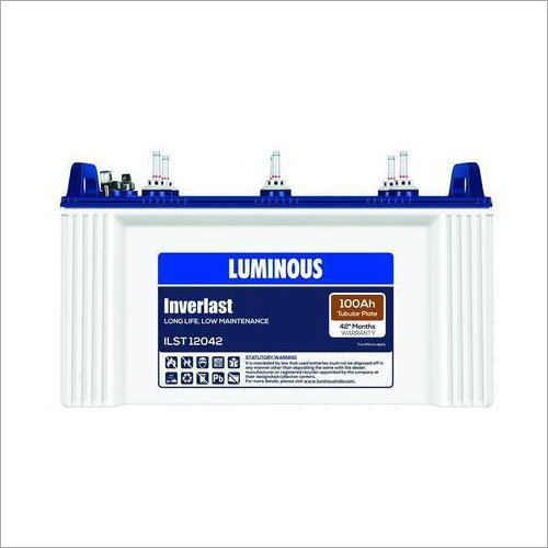 100 आह लंबा ट्यूबलर चमकदार इन्वर्टर बैटरी रेटेड वोल्टेज: 12 वोल्ट (V)