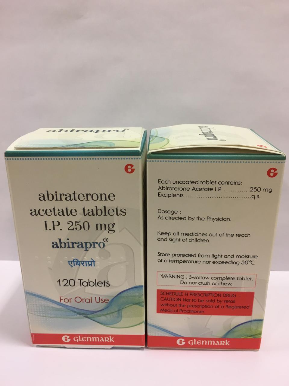 Abirapro 250 Mg Tablets - 120 Units, Dosage As Recommended By Doctor, Generic Anticancer Drug For Prostate Cancer Treatment