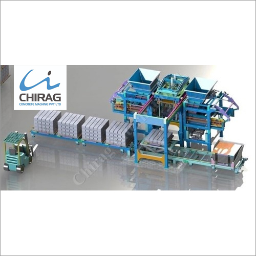 Chirag New Generation Multifunction Block Machine - Hydraulic Pressure, 1000-1500 Kg/hr Capacity, Blue Color | Automatic Operation, Patent Protected Design (No.201220242625.7)