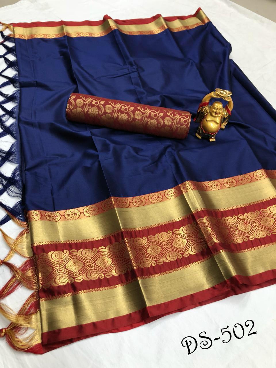 Cotton Silk Saree - 6.30 Meters, Lightweight And Breathable Fabric, Washable And Comfortable For All Seasons