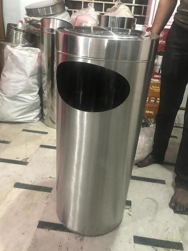 Commercial Dustbin - Color: Silver