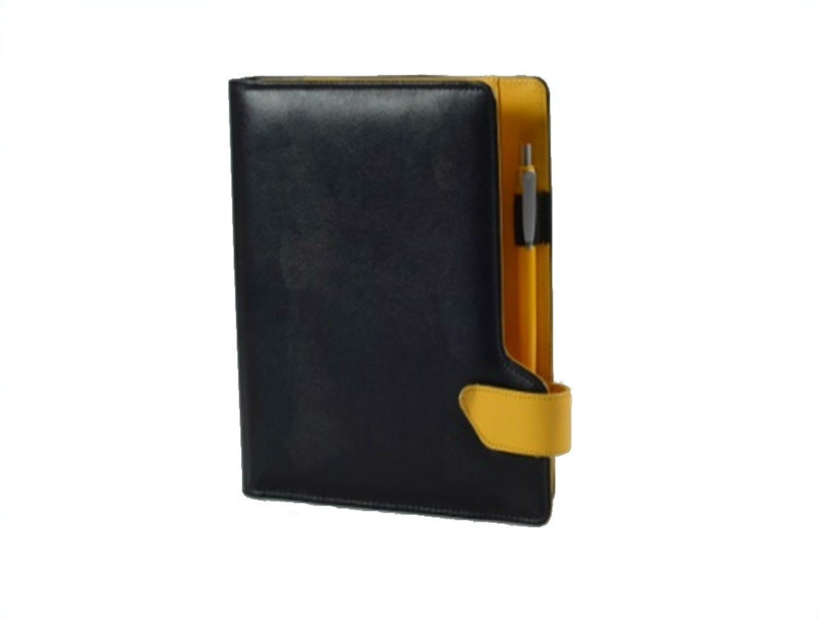 Big Size Stylish Business Organizer - Leather A5 Planner, Lightweight Superior Quality With Six Ring Binder Clip, Available In Orange, Green, Blue, Red, Yellow