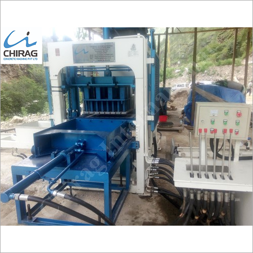 Blue Chirag Ash Bricks Machine