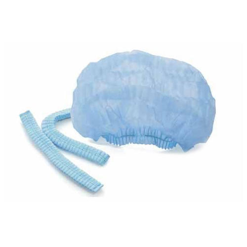 Disposable Cap - Non-Woven, One Size, Light Blue | Elasticated Style, Bulk Packaging for Surgical and Medical Use, ISO 9001 Compliant