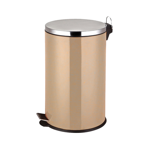 Pedal Bin Copper - Stainless Steel, 14-28 MM Size, Brown Color, 2-8 MM Thickness | Stylish Design with Metal Base for Stability