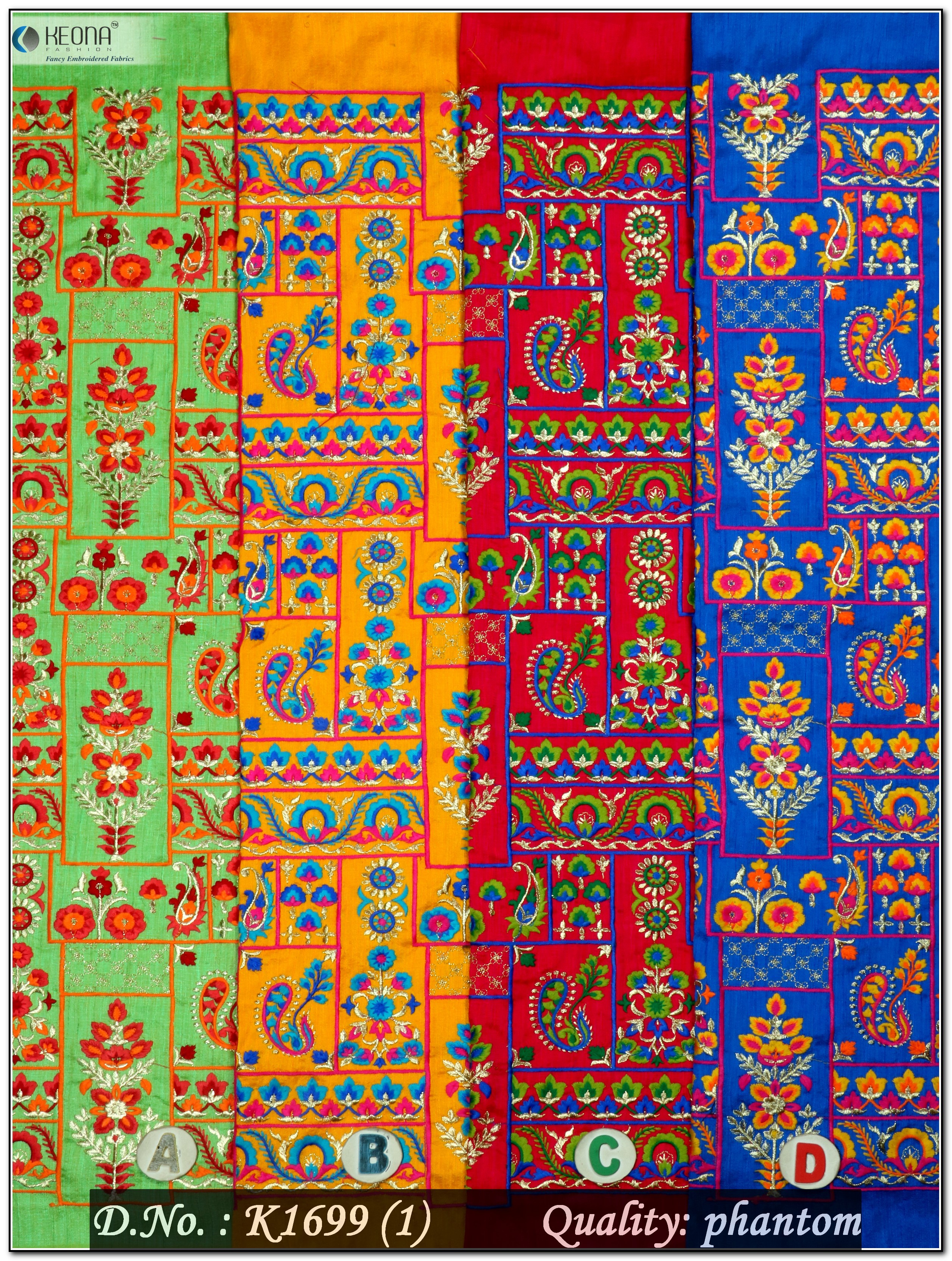 Katchhi Embroidery Fabric