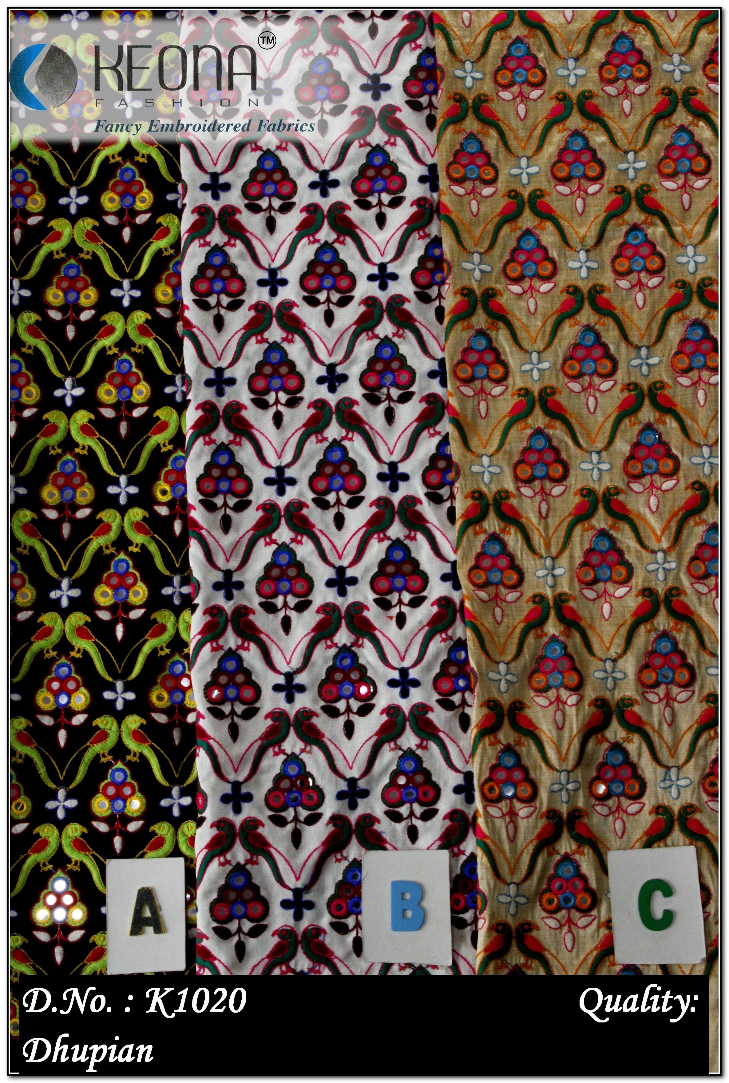Katchhi Embroidery Fabric