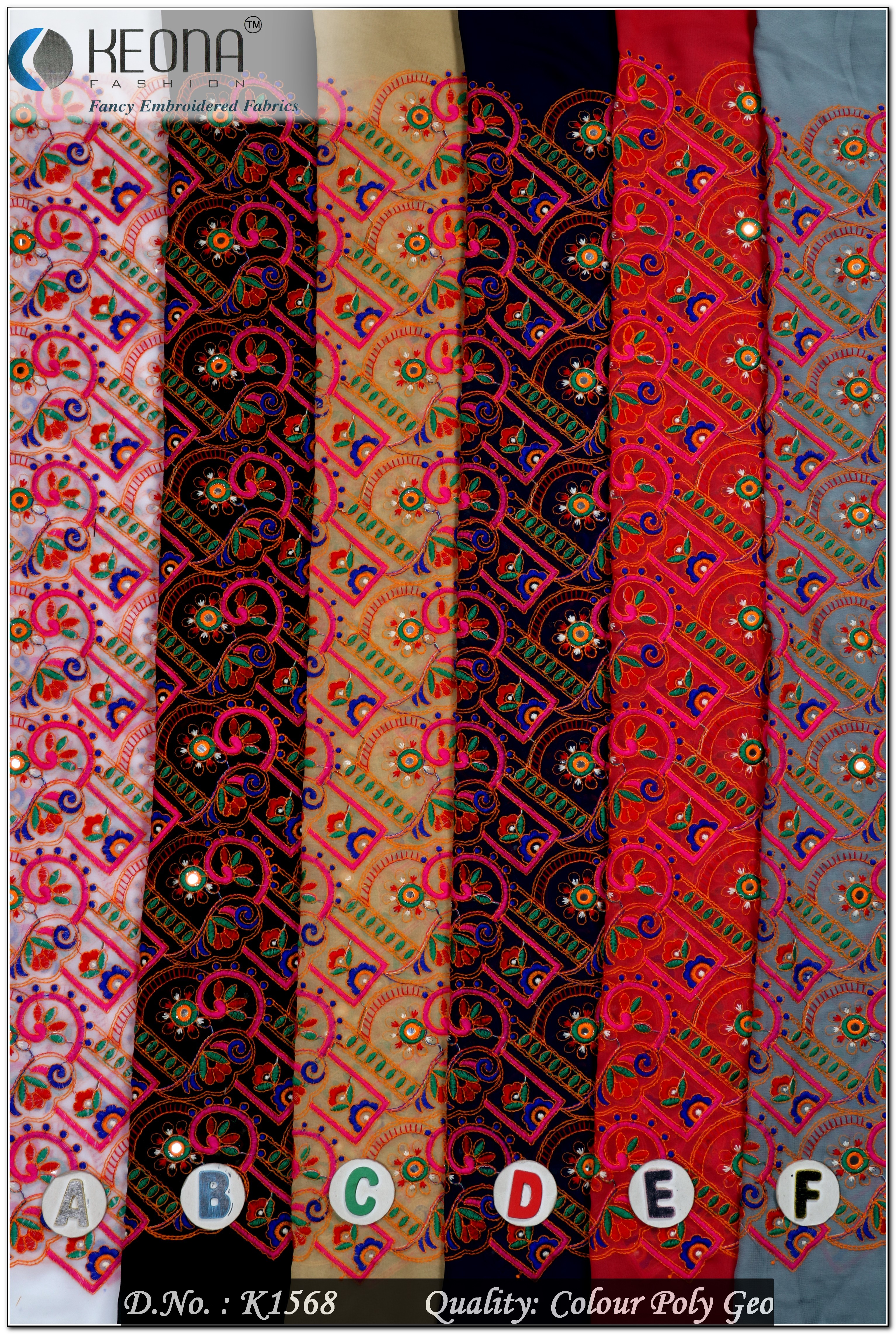 Katchhi Embroidery Fabric