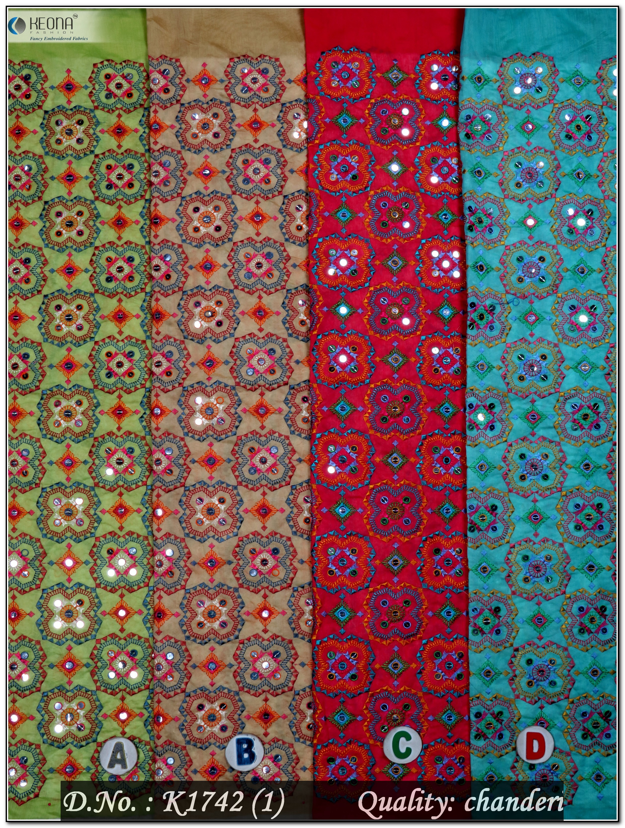 Katchhi Embroidery Fabric