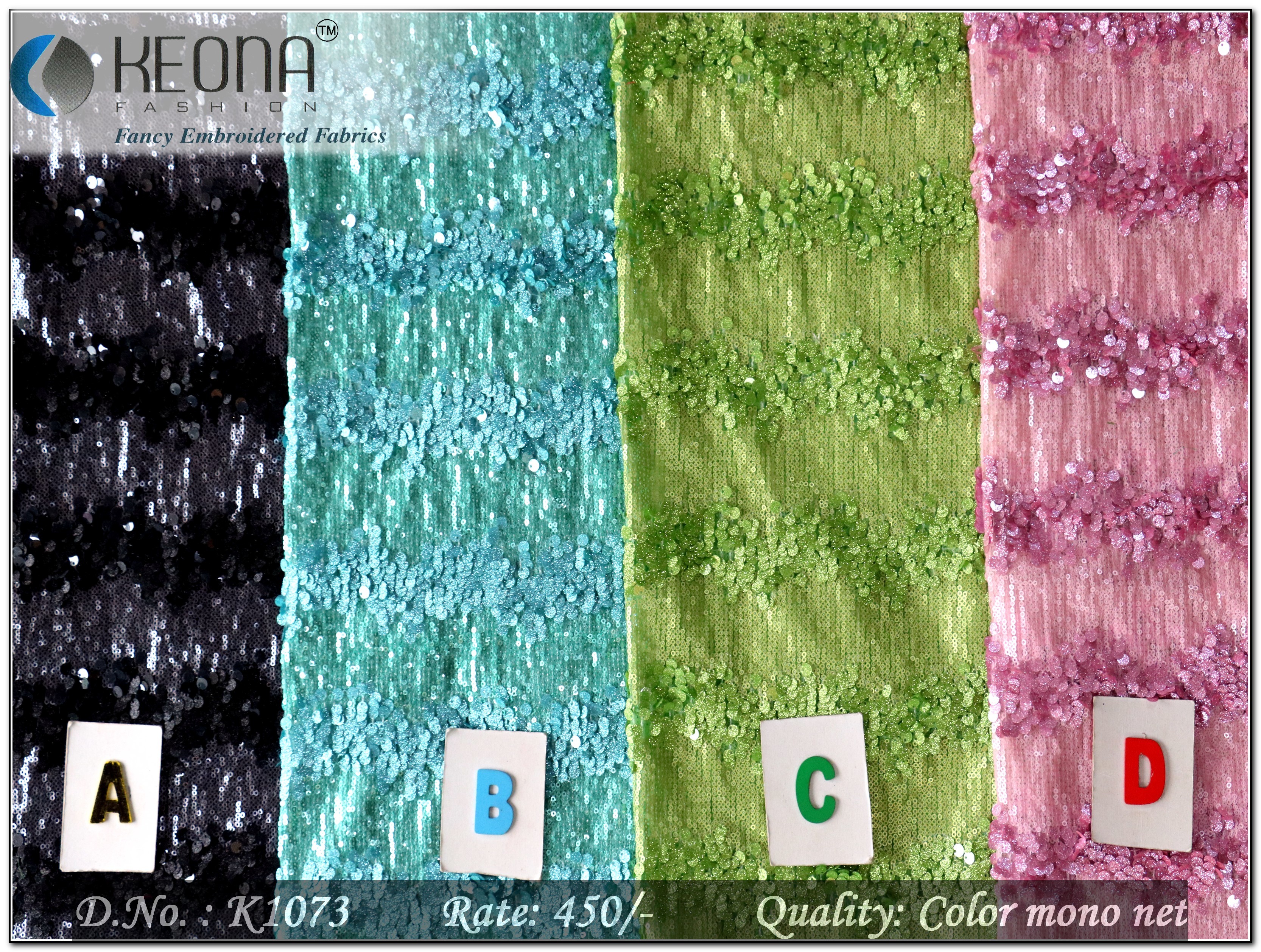 All Over Sequins Embroidery Fabric