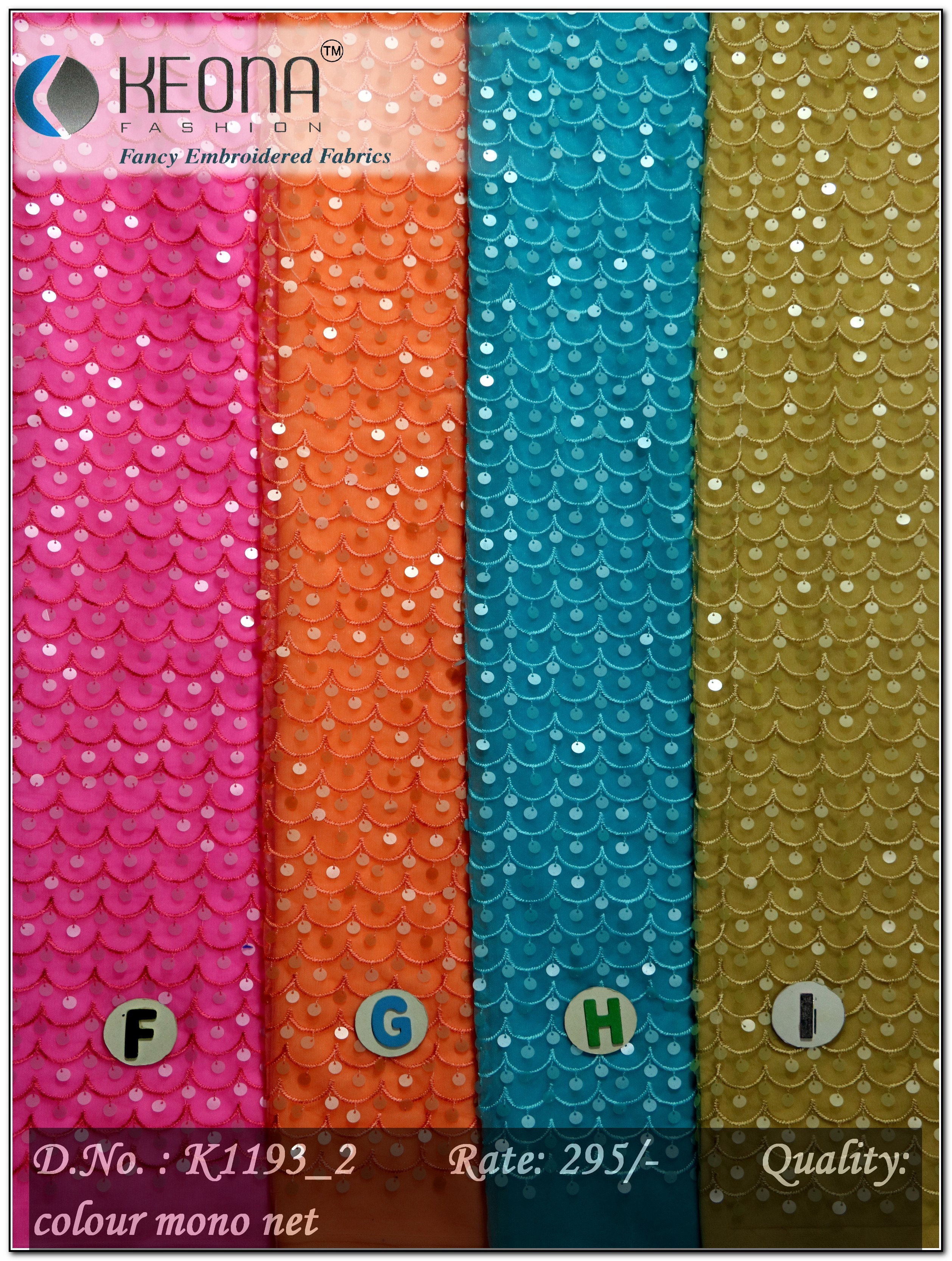 All Over Sequins Embroidery Fabric