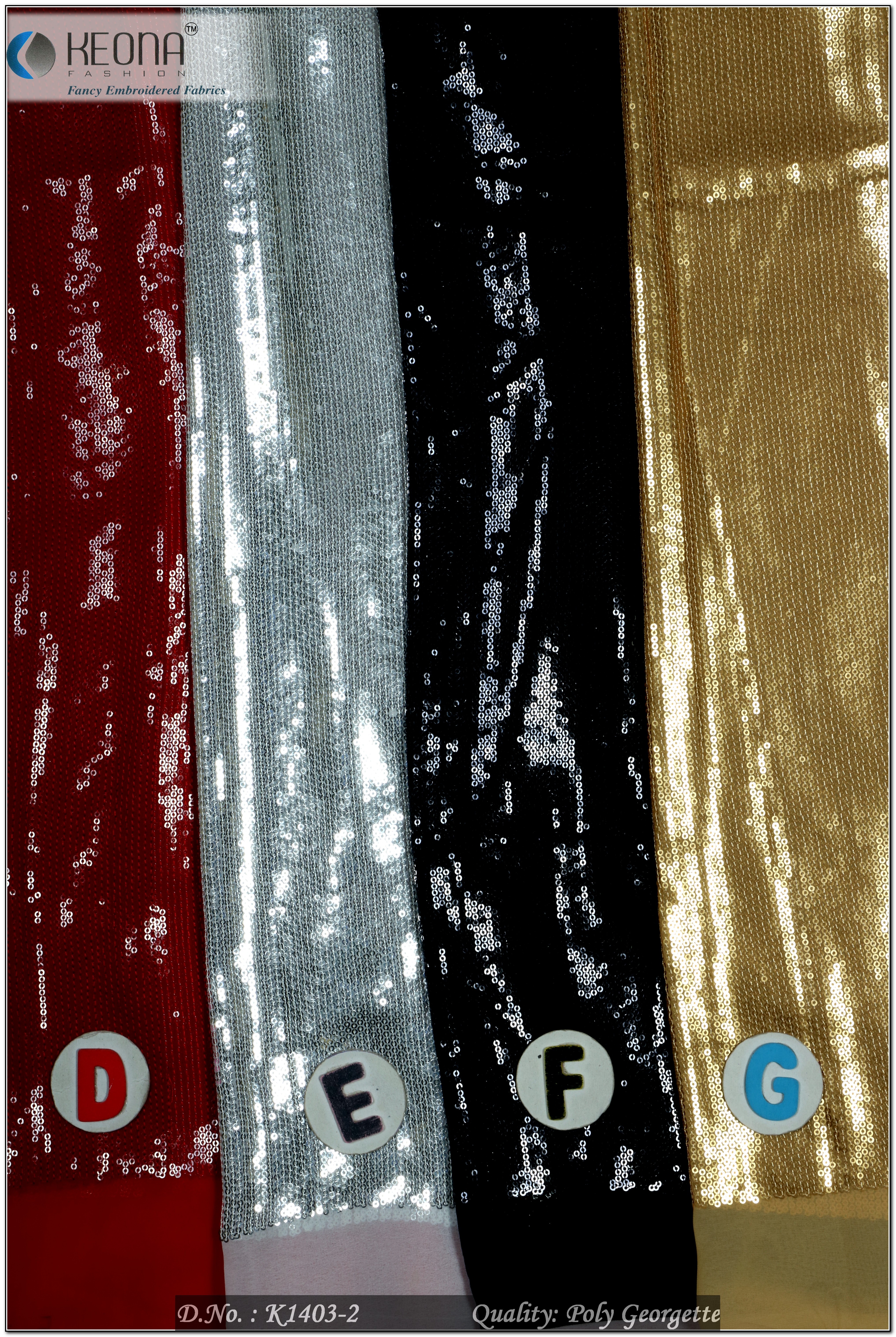 All Over Sequins Embroidery Fabric