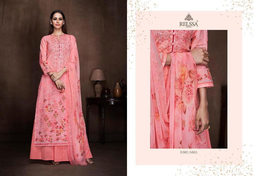 Pink Digital Printed Cotton Salwar Suits
