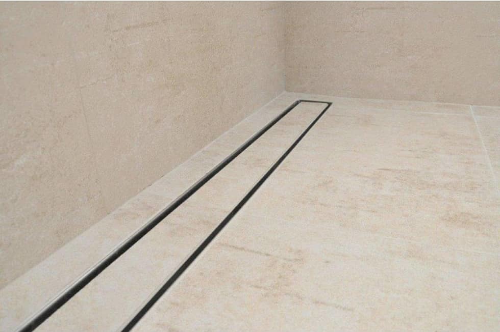 Black Tile Insert Shower Channel