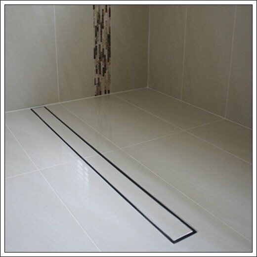 Black Tile Insert Shower Channel