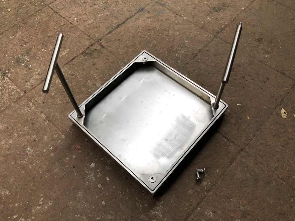 Cream Recessed Manhole Cover