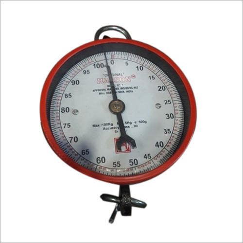 Hanging Clock Type Weighing Scale Capacity Range: 100 Kilograms (Kg)