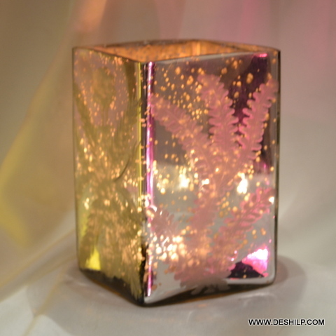 Silver Squire Shape Candle Votive