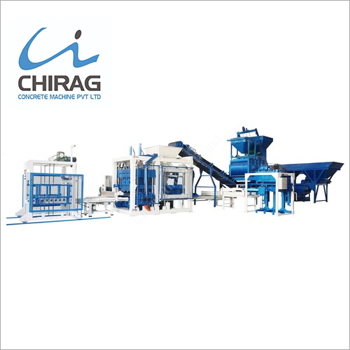 Chirag Multi-Operation High Pressure Paver Block Machine - Crushed Stone & Cement, 440 Siemens Volt Hydraulic System, Blue Color | Delta PLC Control, High Production Output, Automatic Locking Function, Enhanced Vibrating Efficiency